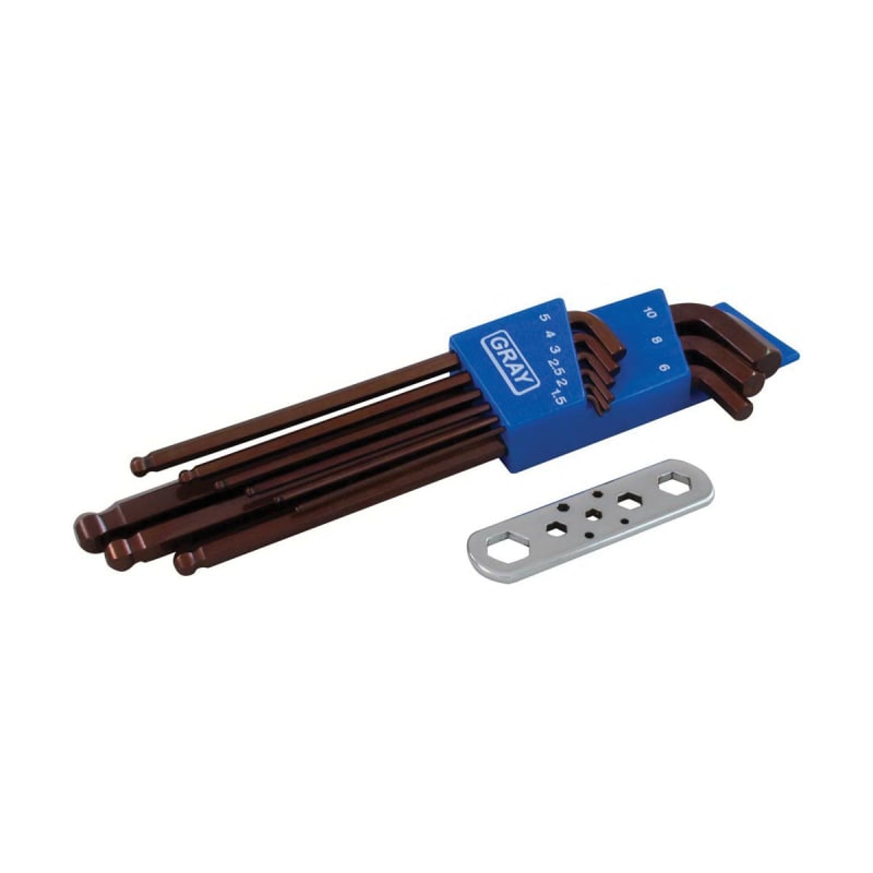 HEX KEY SET BALL STUBBY L/ARM