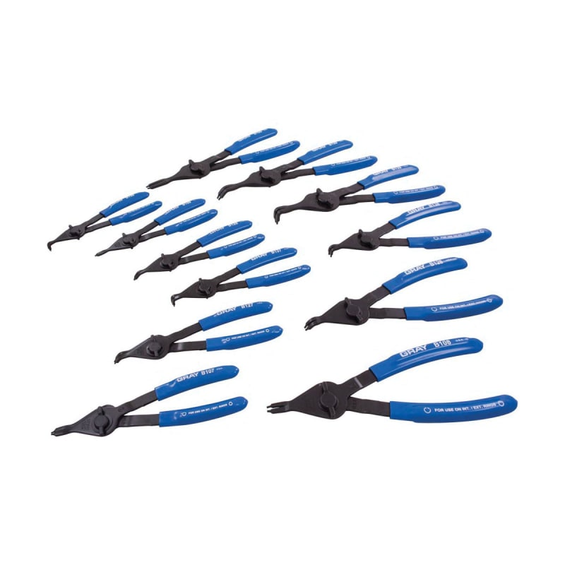 ENSEMBLE DE 12 PINCES INT/EXT AVEC EMBOUTS FIXES