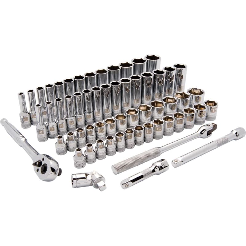3/8 D 60PC 6PT STD/DEEP SAE/M