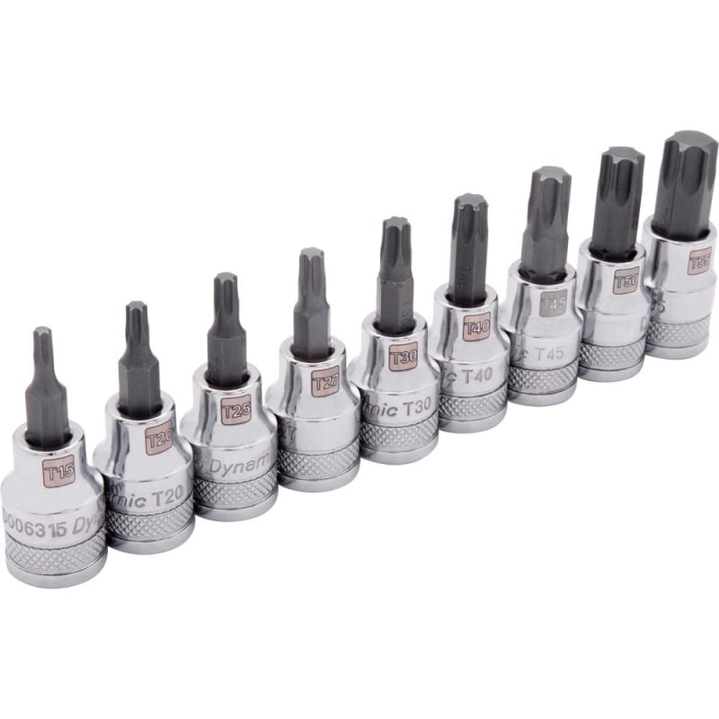 3/8 D 9 PC STD LENGTH TORX SK
