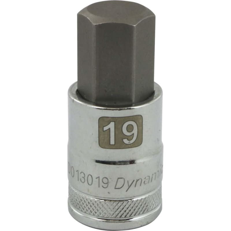 1/2in D BIT SKT HEX 19 MM