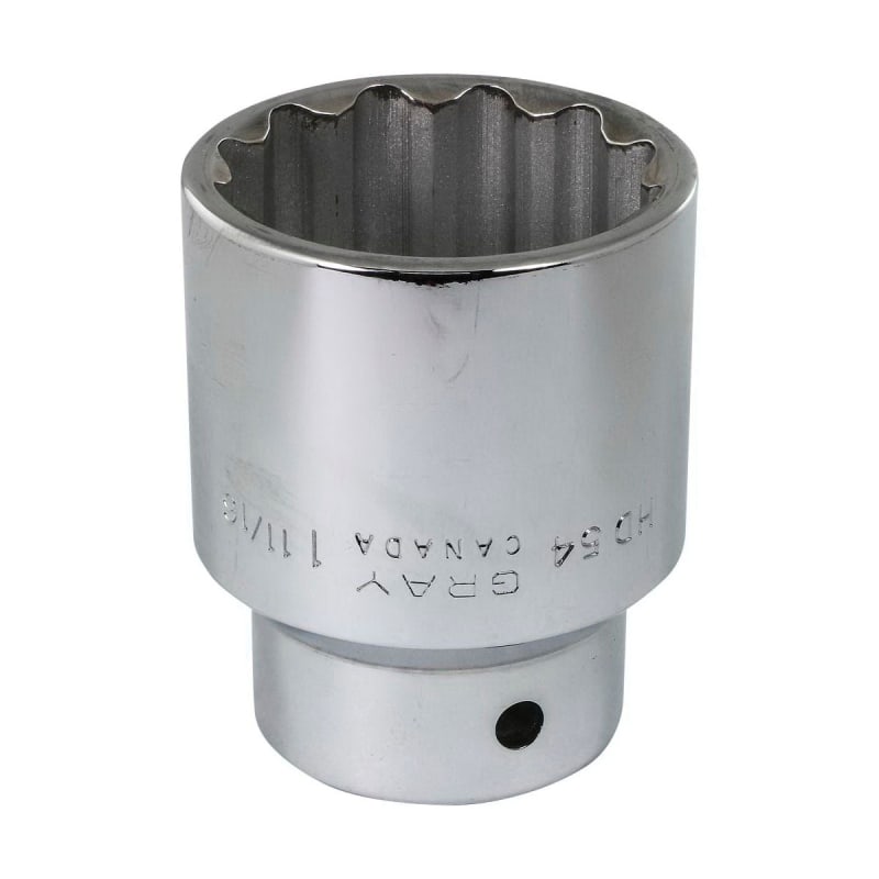 SOCKET 1-11/16 X3/4 DR 12 PT