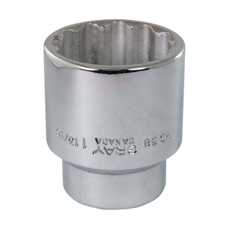 SOCKET 1-13/16 X3/4 DR 12 PT