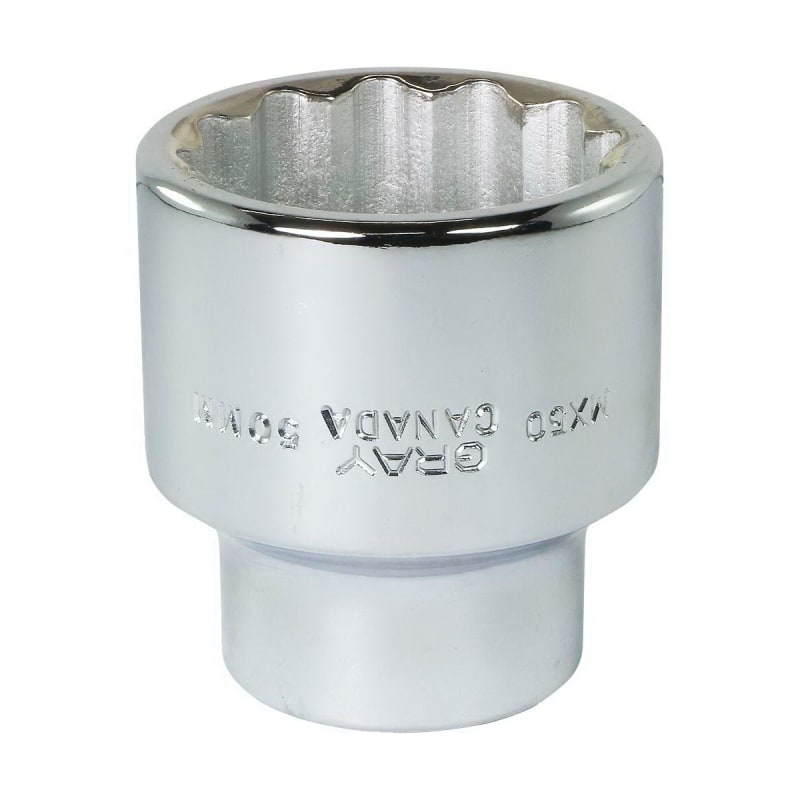 SOCKET 50MM X 1in DR 12 PT REG