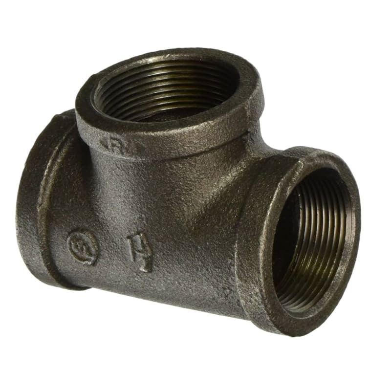 Black malleable female tee 1/8 NPT