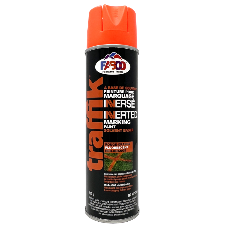 Peinture de marquage inversé FASCO® Traffik™ rouge-orange (482 g)