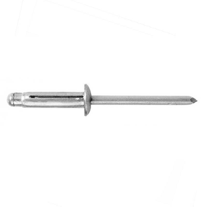 Bulbex® style non-structural blind rivet 5/32 grip 0.157 - 0.395 aluminum / aluminum domed head