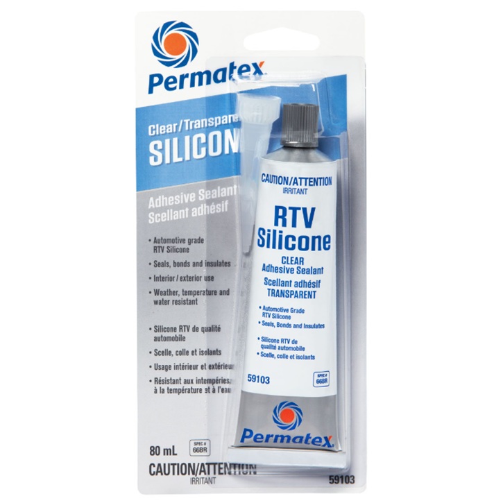 Adhesive sealant clear RTV silicone 3oz