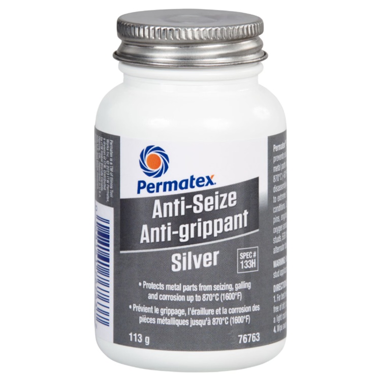 Lubrifiant anti-grippage Permatex 76762, flacon de 118 ml (4 oz), pâte, argent