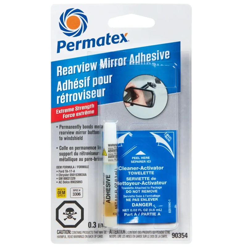 Permatex Extreme Rearview Mirror Professional Streght Adhesive