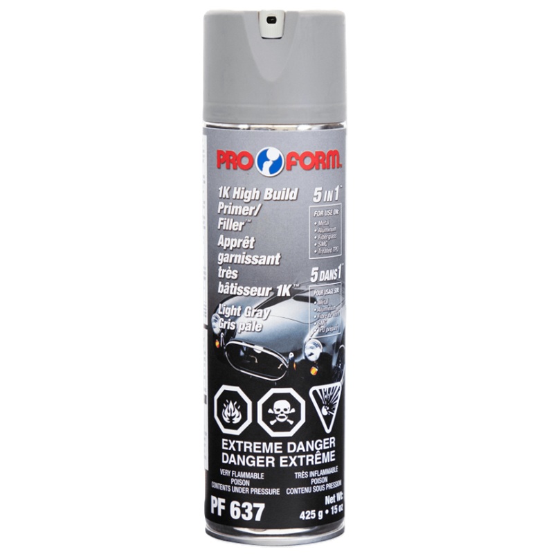 PRO FORM™ 5 in 1 light grey 1K high build primer / filler (425 g aerosol)