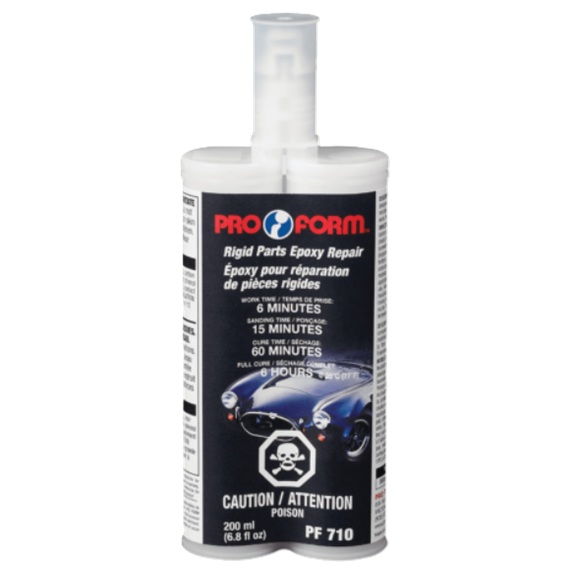 RIGID PLASTIC EPOXY REPAIR