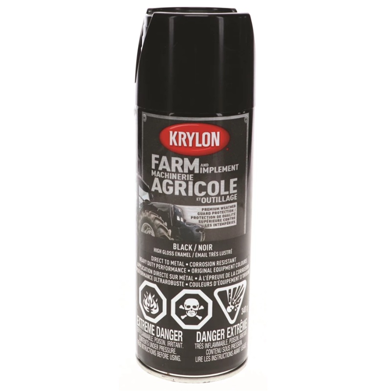 Krylon® Farm & Implement Paint Aerosol High Gloss Black 340 g