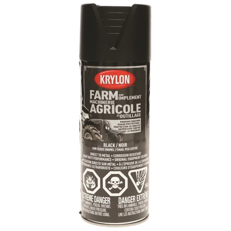 Krylon® Farm & Implement Paint Aerosol Low Gloss Black 340 g