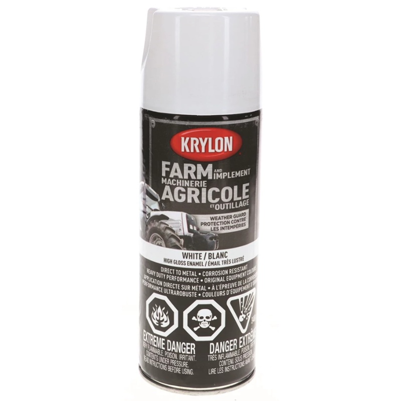 Krylon® Farm & Implement Paint Aerosol High Gloss White 340 g