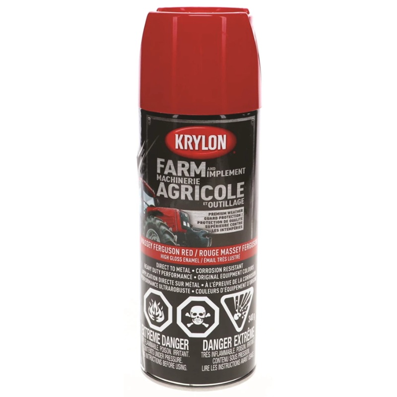 Krylon® Farm & Implement Paint Aerosol Massey Ferguson Red (MF Red) 340 g