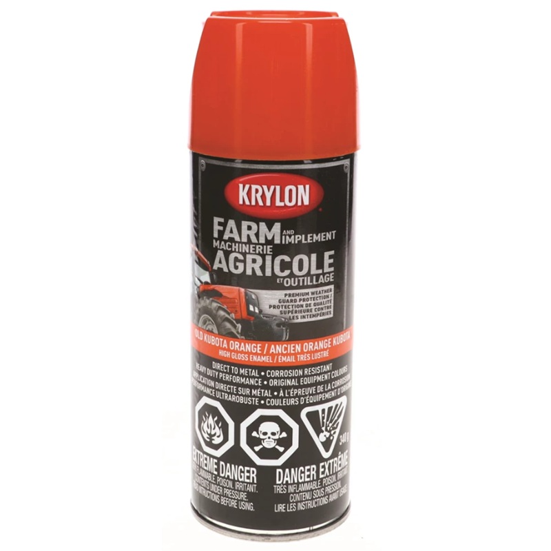 Krylon® Farm & Implement Paint Aerosol Old Kubota Orange 340 g
