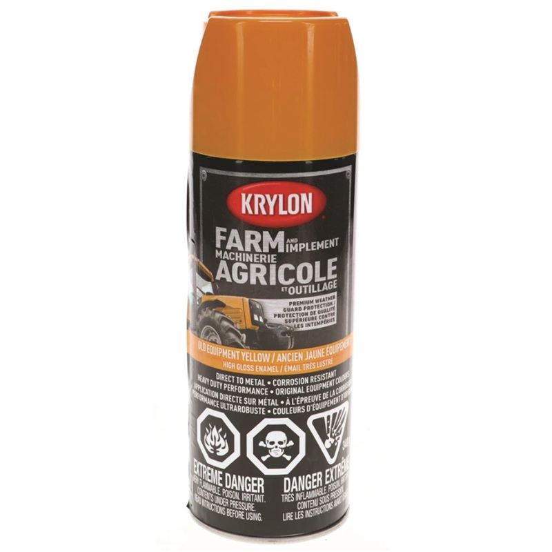 Krylon® Farm & Implement Paint Aerosol Old Equipment Cat Yellow 340 g