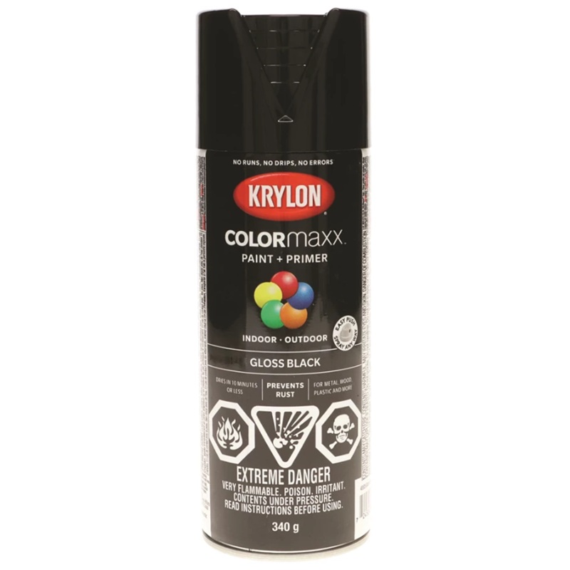Krylon® COLORmaxx Paint + Primer GLOSS BLACK 340 g