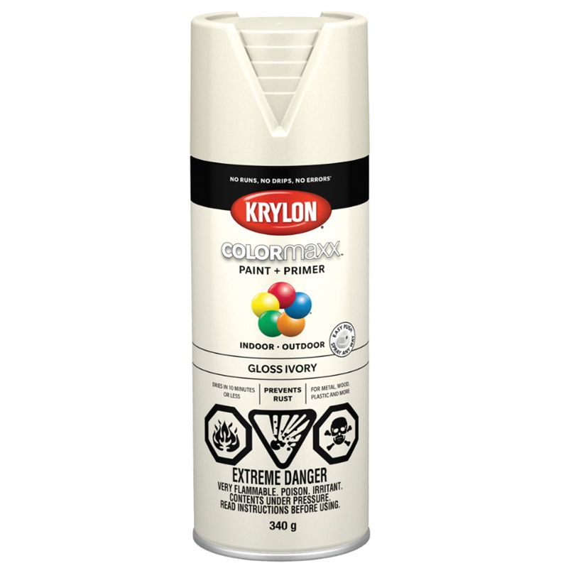 Krylon® COLORmaxx Paint + Primer GLOSS IVORY 340 g