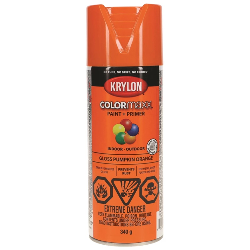 Krylon® COLORmaxx Paint + Primer GLOSS PUMPKIN ORANGE 340 g