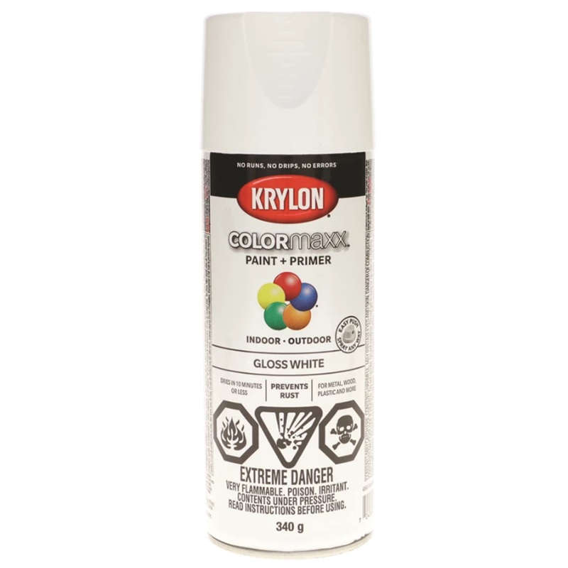 Krylon® COLORmaxx Paint + Primer GLOSS WHITE 340 g