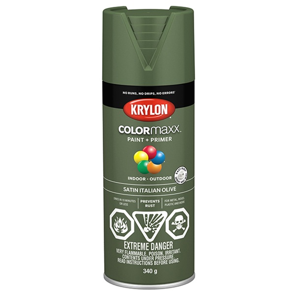 Krylon® COLORmaxx Paint + Primer SATIN ITALIAN OLIVE 340 g