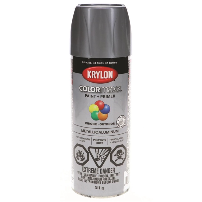 Krylon® COLORmaxx Paint + Primer METALLIC ALUMINUM 340 g