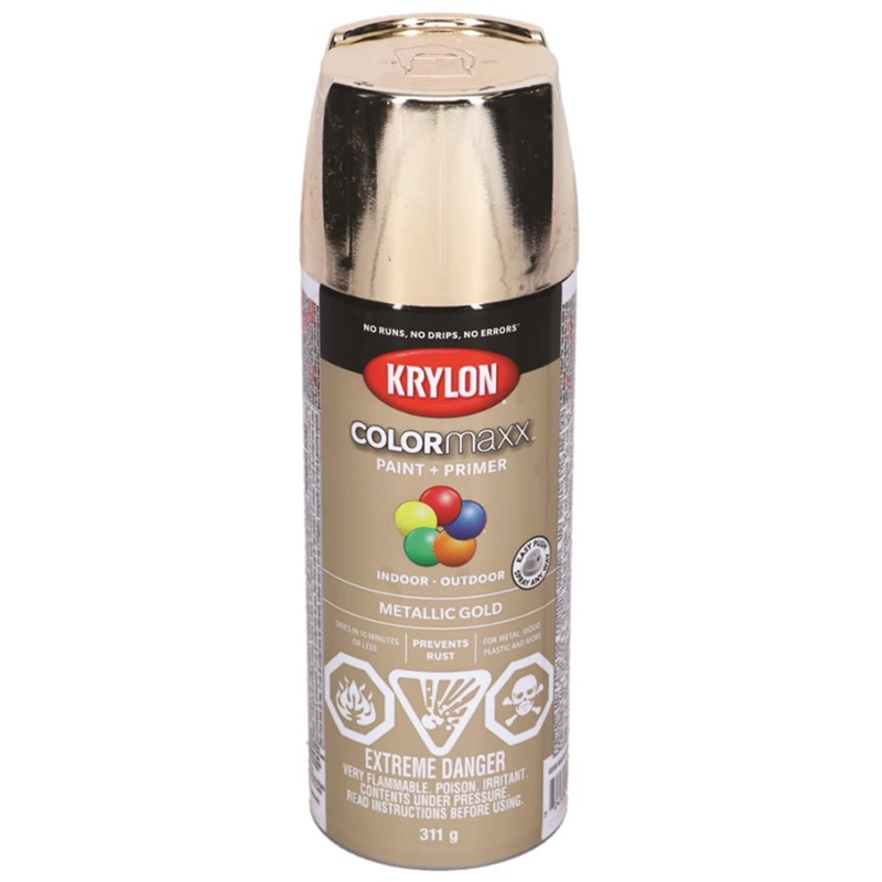 Krylon® COLORmaxx Paint + Primer METALLIC GOLD 340 g