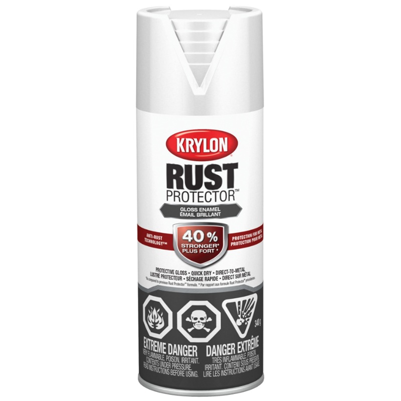 Krylon® Rust Protector™ with Anti-Rust Technology™ Aerosol Paint Gloss White 340 g