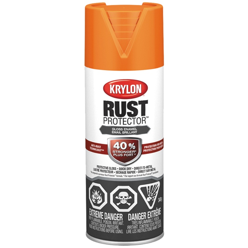 Krylon® Rust Protector™ with Anti-Rust Technology™ Aerosol Paint Gloss Orange 340 g