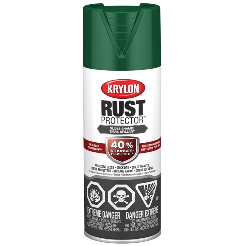 Krylon® Rust Protector™ with Anti-Rust Technology™ Aerosol Paint Gloss Forest Green 340 g