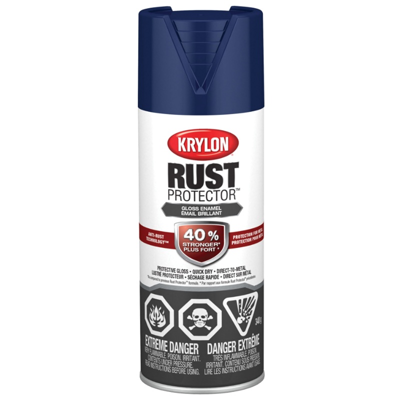 Krylon® Rust Protector™ with Anti-Rust Technology™ Aerosol Paint Gloss Navy Blue 340 g