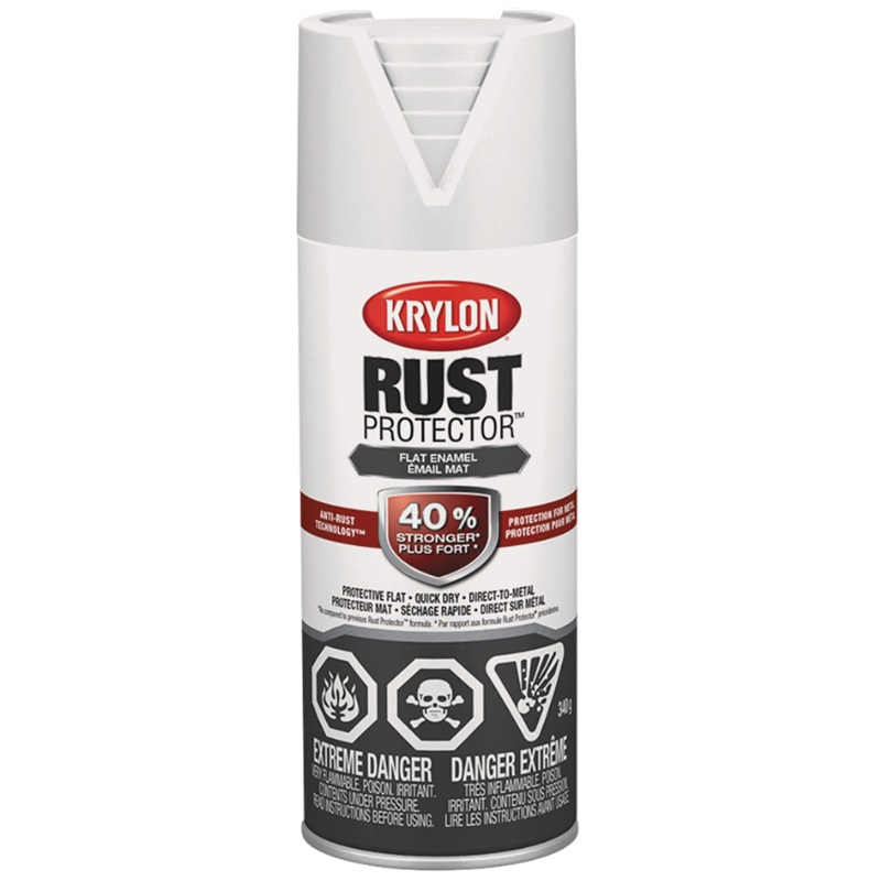 Krylon® Rust Protector™ with Anti-Rust Technology™ Aerosol Paint Flat White 340 g