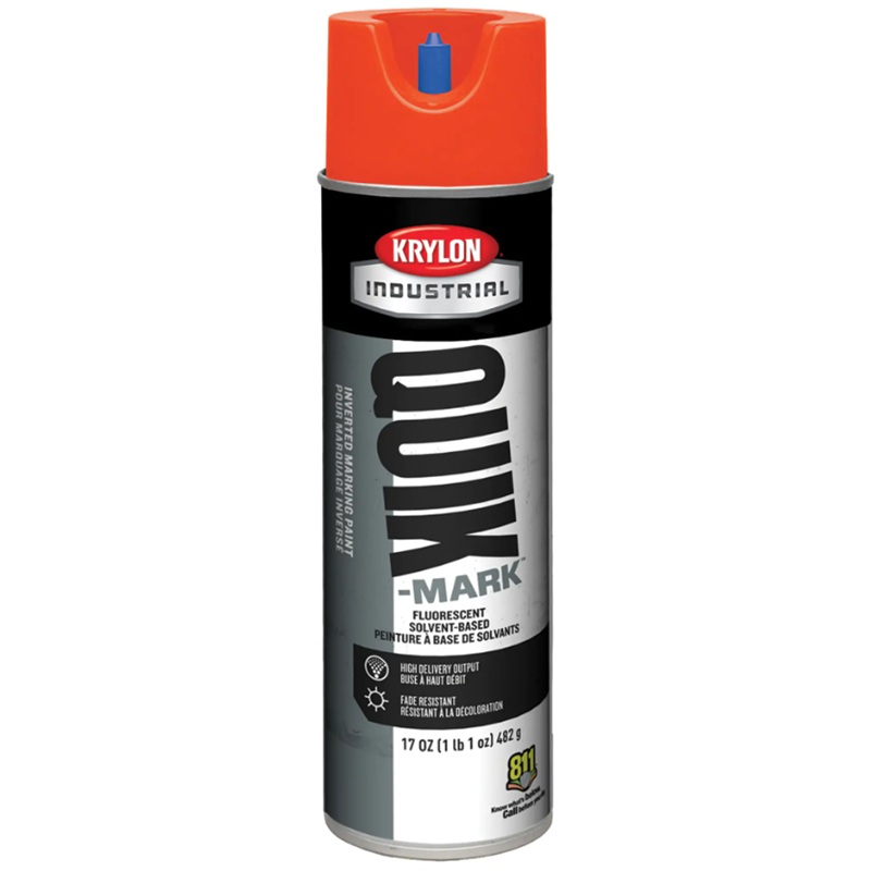 UPSIDE-DOWN MARKING PAINTS FLUO SAFE.RED
