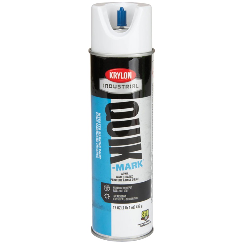 WHITE INDUSTRIAL QUIK-MARK™ INVERTED MARKING PAINT WATER BASED