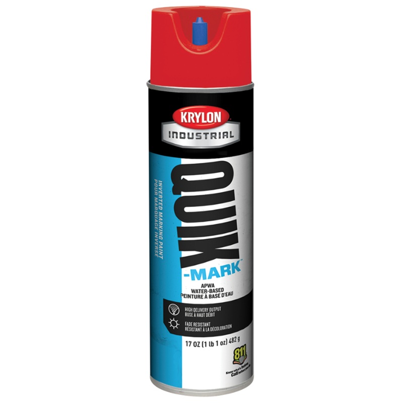 Industrial Quik-Mark™ Inverted Marking Paint Brilliant Red
