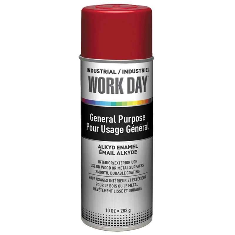 Work Day™ Aerosol Enamel Paint Gloss Red 283 g