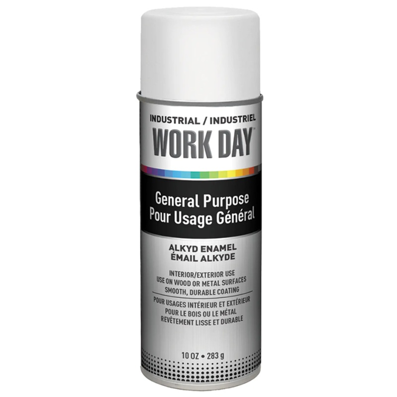 Work Day™ Aerosol Enamel Paint Flat White 283 g
