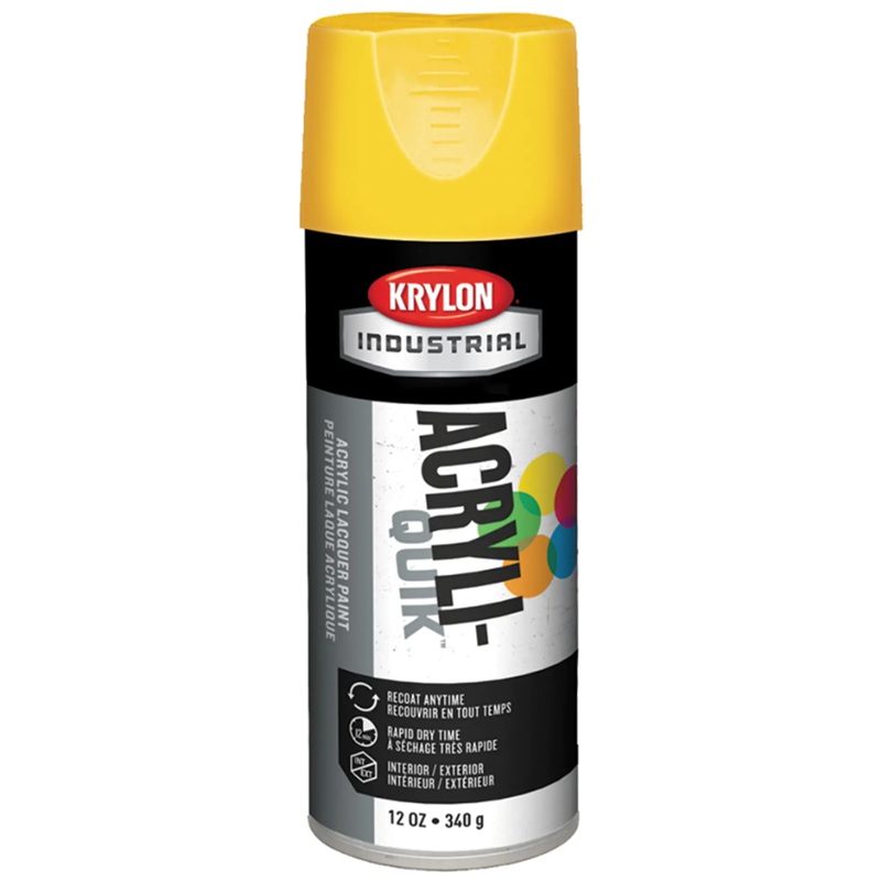 Krylon® Industrial Acryli-Quik™ Paint Sun Yellow 340 g