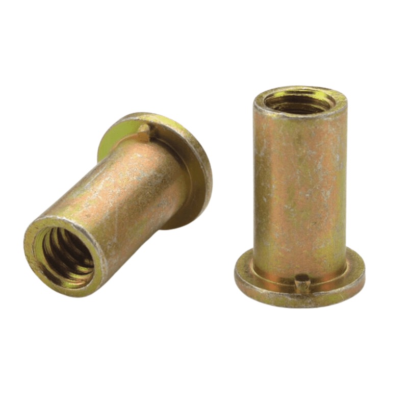Écrou à sertir (insert) non-rainuré Tubtara® 1/4-20 UNC prise 0.020 - 0.080 acier