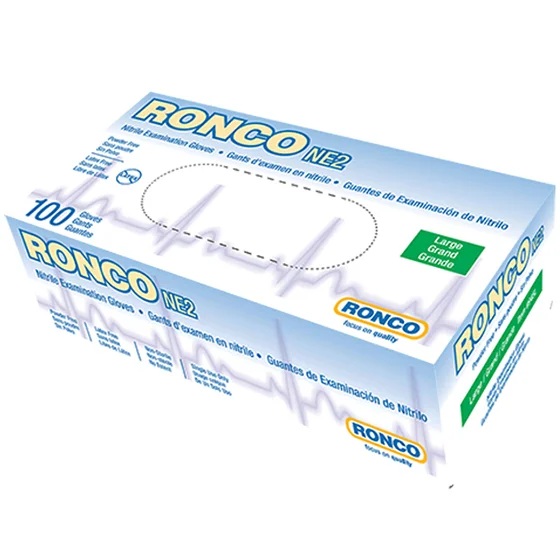 Gants jetables de qualité médicale en nitrile NE2 4 mil bleus, S