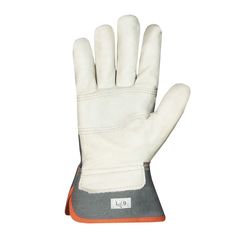 Endura® economical cowhide leather fitter style gloves, L