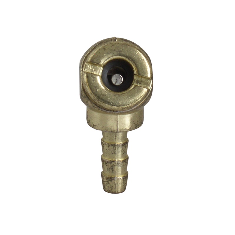 Ball foot type air chuck 1/4 hose barb closed nozzle