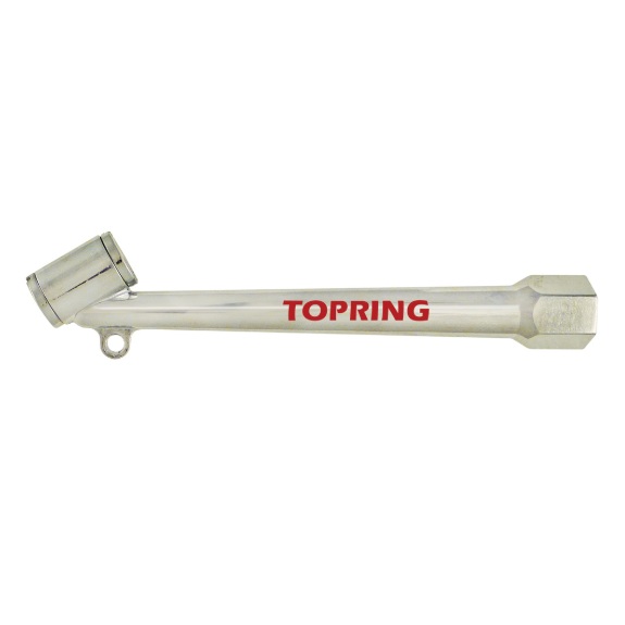 Dual head air chuck 15 cm X 1/4 F-NPT closed nozzle