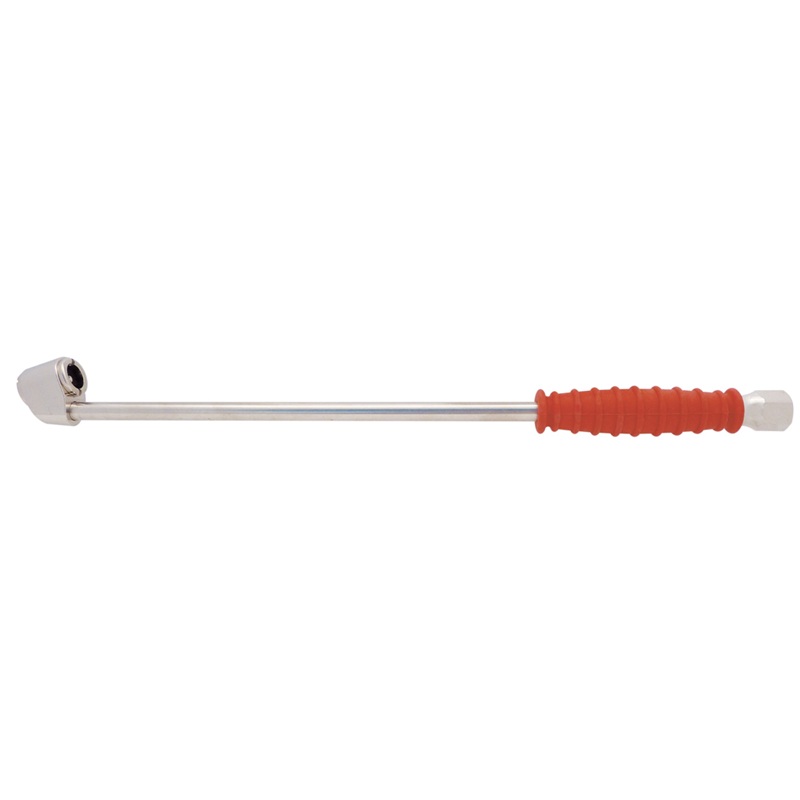 Large bore dual head air chuck 34 cm X 1/4 F-NPT open nozzle