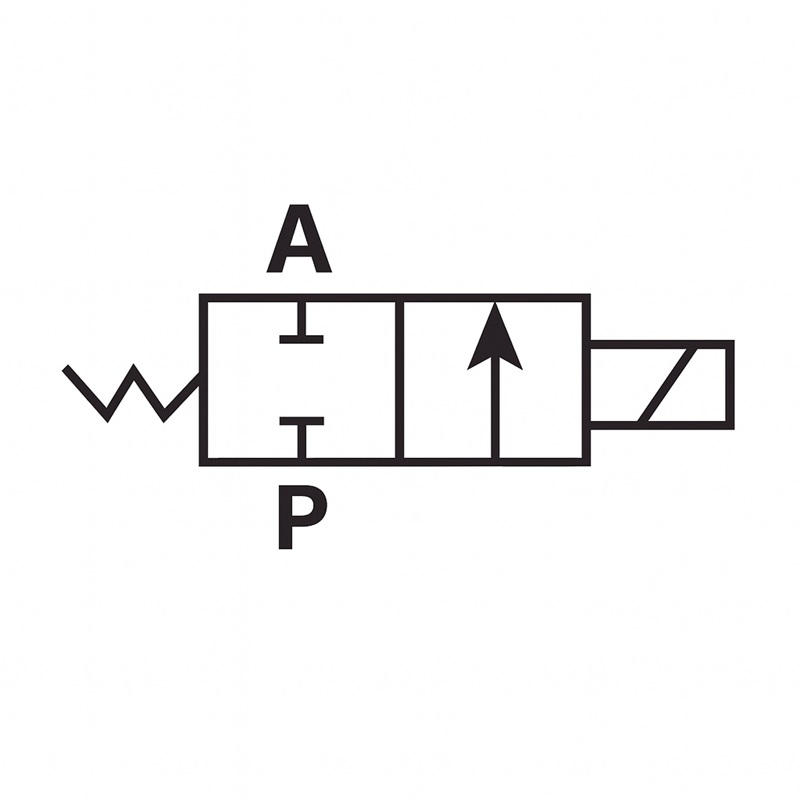 AIRFLO brass 2-way 2-position single solenoid valve 110V 1/8 F-NPT