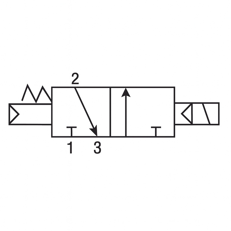 OPTIMA aluminum 3-way 2-position single solenoid valve 24V 1/4 F-NPT