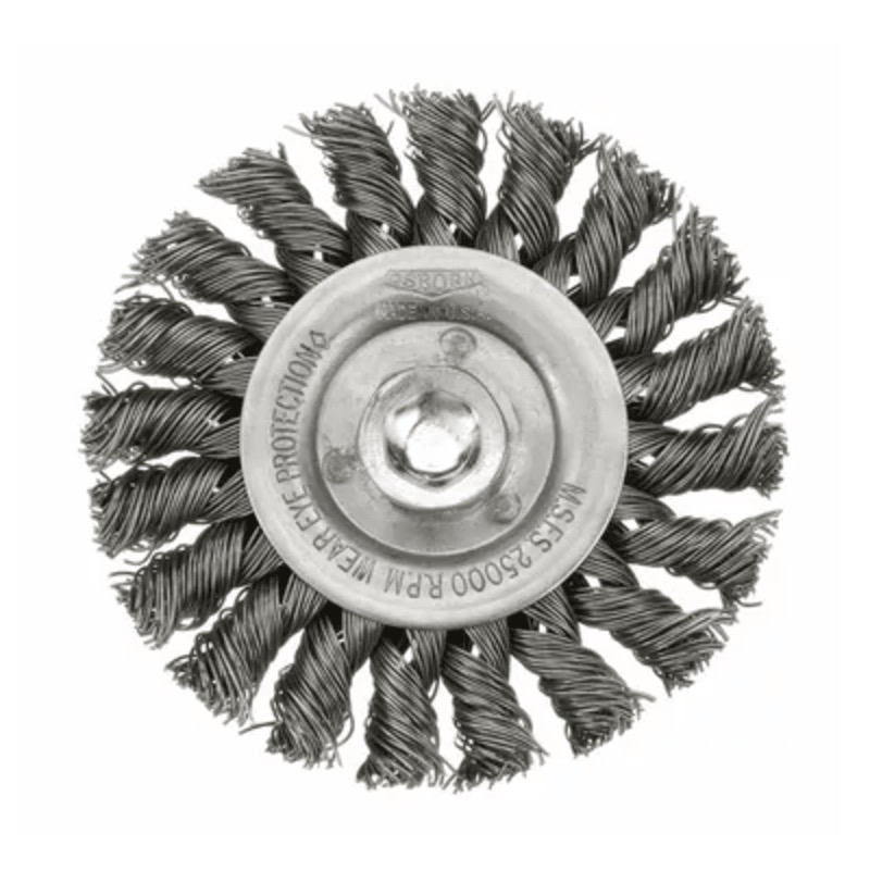 BROSSE CIR.NOUEES 3 X 3/8 X 1/4 .02 ACIER