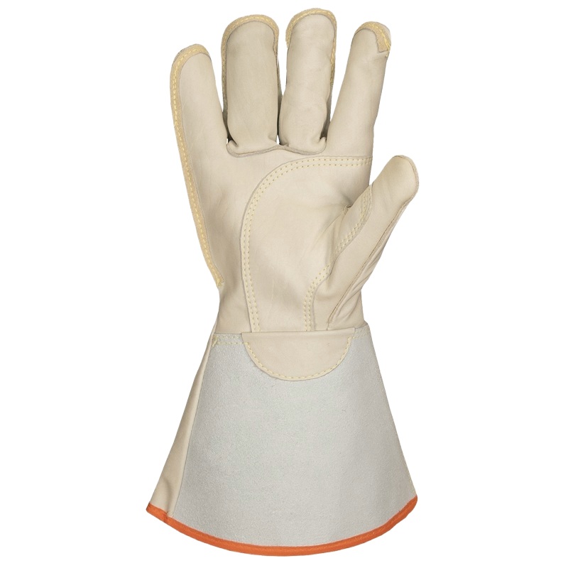 Endura® leather lineman gloves with cold protection down to -15°C and extended cuffs, L